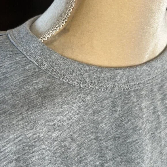 DO NOT BUY Endless Rose Gray Shoulder Pad Shirt Size Xs Extra Small - Picture 6 of 6